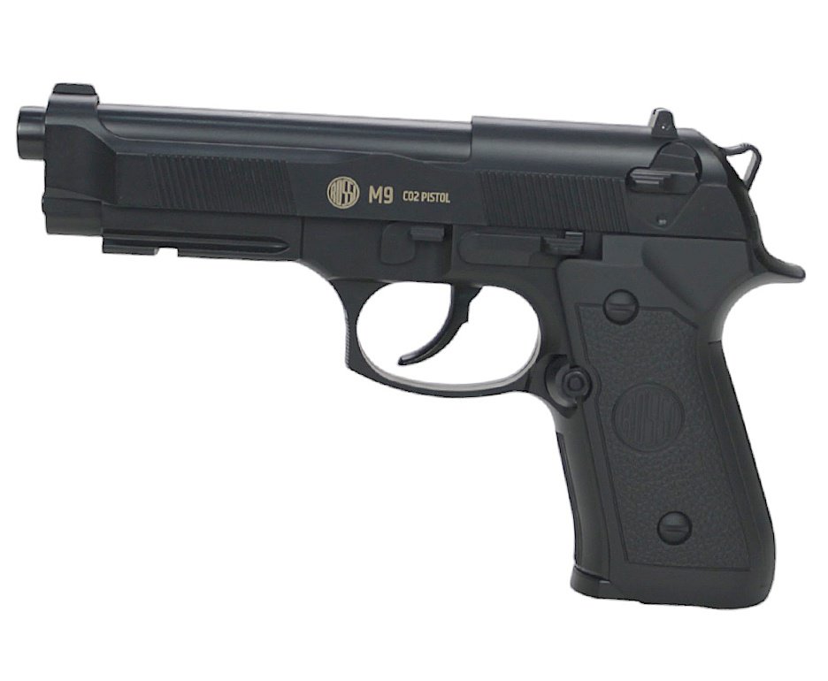 Pistola de Pressão CO2 Beretta M9 4,5mm esfera aço Rossi Wingun