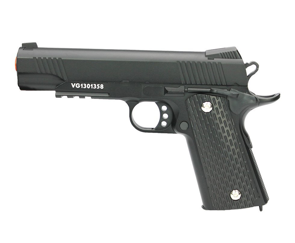 Pistola de Airsoft VG 1911-V13 BK Metal spring 6mm