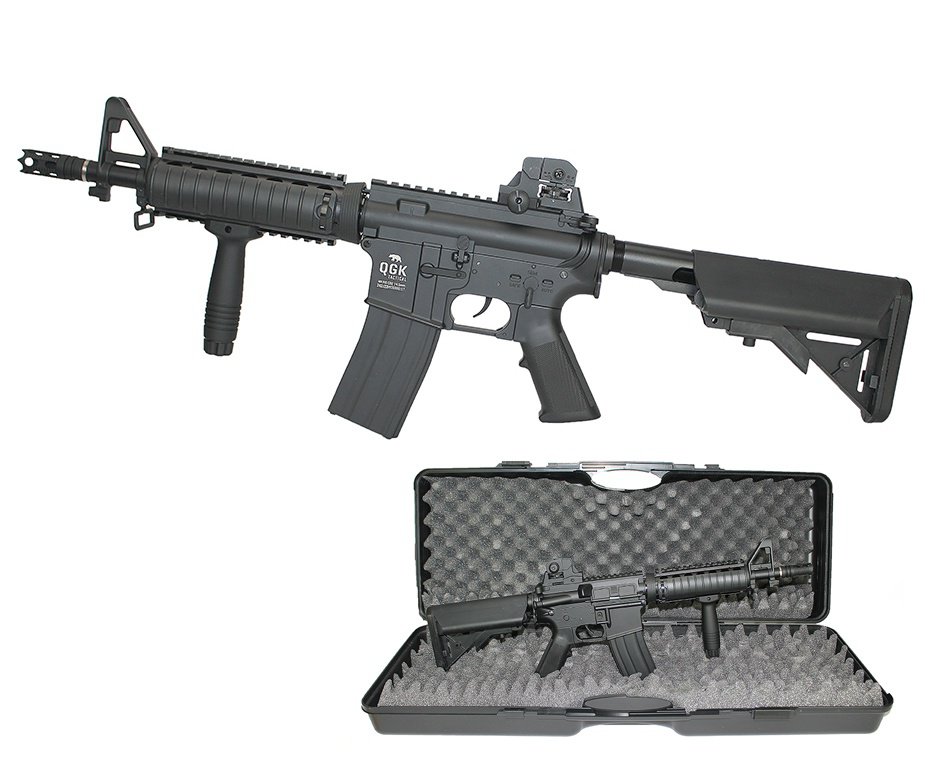 Rifle de Pressão M4 RIS CO2 4,5mm Full Metal Semi Auto Airguns - QGK