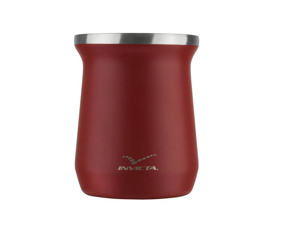 Cuia Térmica para Chimarrão Terere 250ml Vermelha Invicta