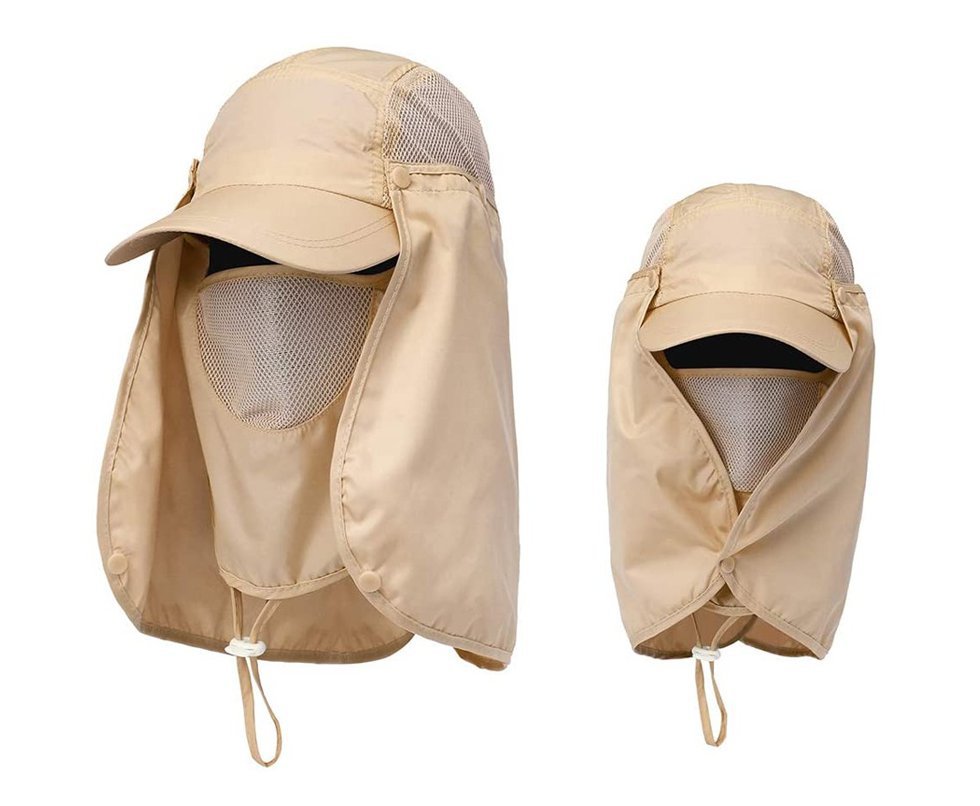 Bone Legionário Echo Life Com Mascara Proteção UV 40 Caqui