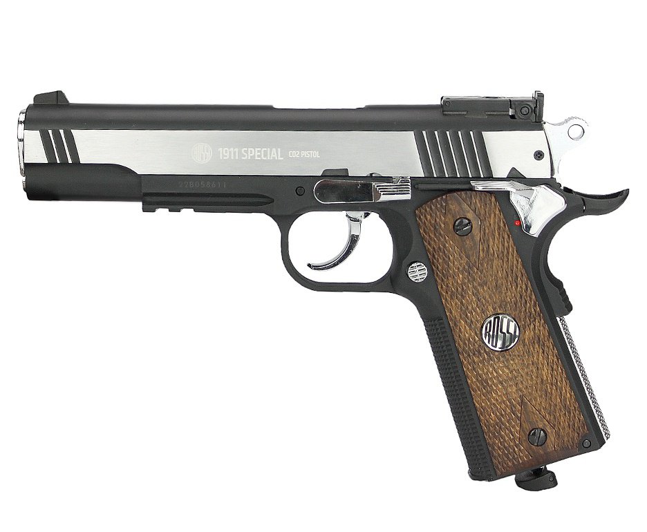 Pistola de Pressão CO2 Colt 1911 Special  4,5mm Rossi Wing Gun