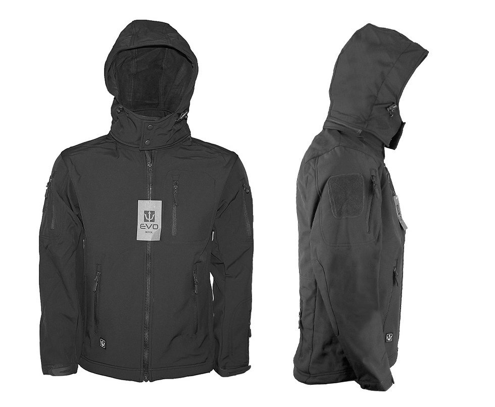 Jaqueta Impermeável Tática EVO Spec Ops Preta Masculina