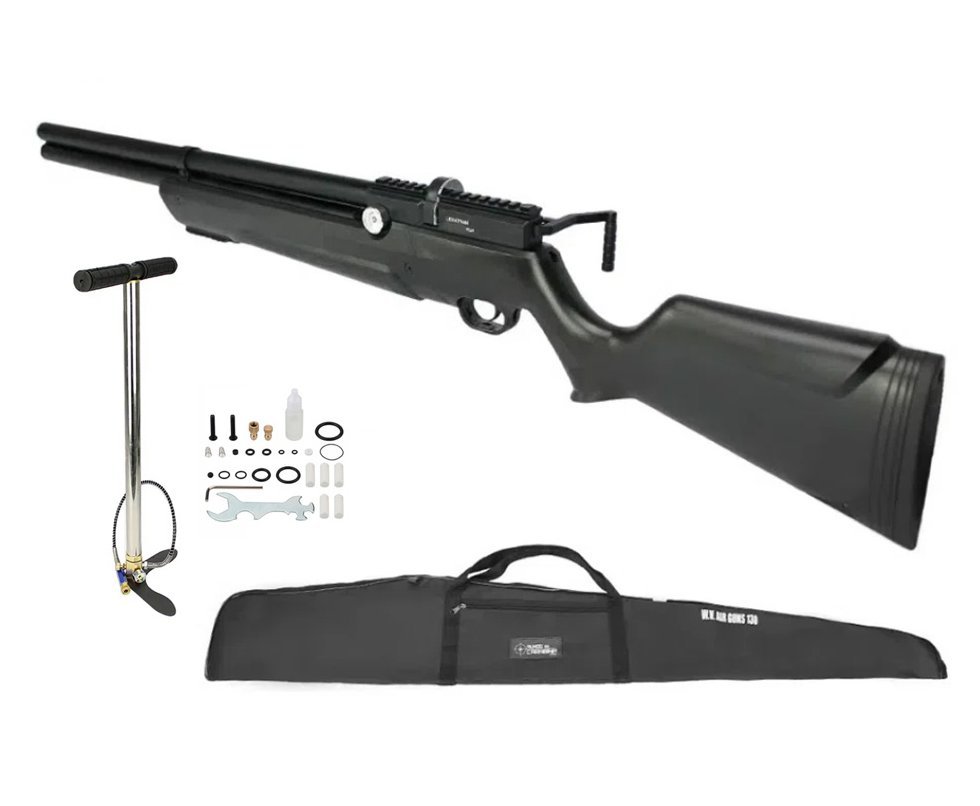 Carabina De Pressão PCP Leviathan PS-R2 5.5 Black Nova Vista + Bomba + Capa