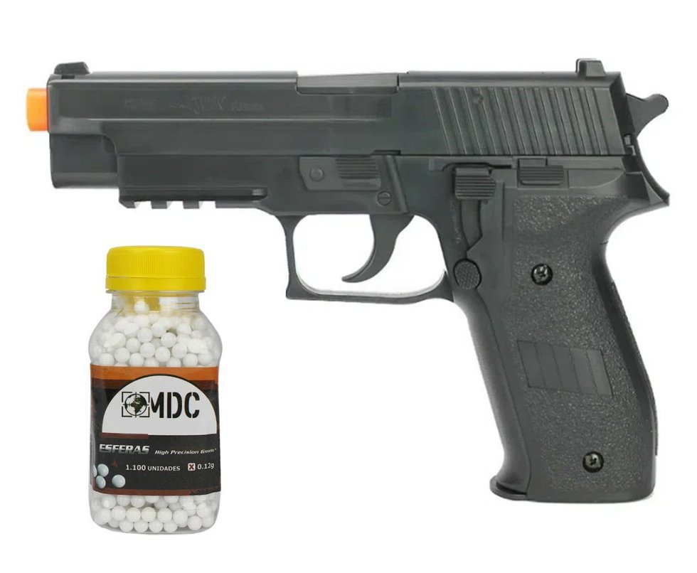 Pistola de Airsoft Sig Sauer P226 S226 Spring 6mm QGK + BBs