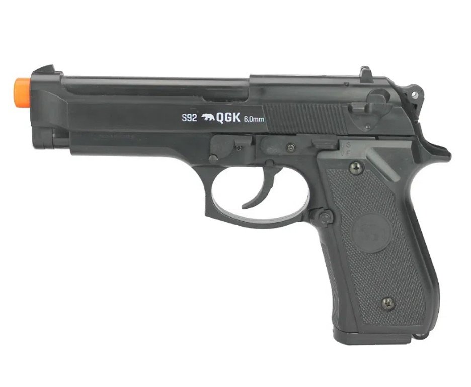 Pistola de Airsoft Beretta M92 S92 Spring 6mm QGK + 2200BBS