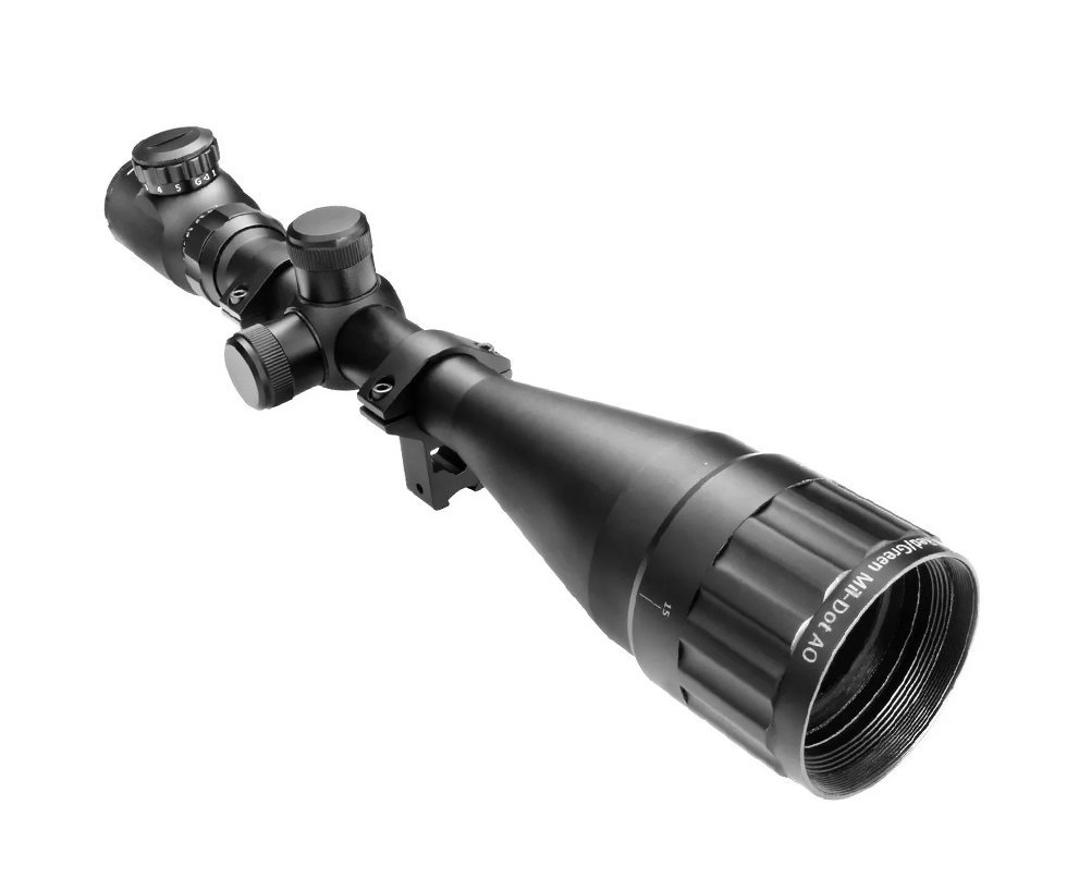 Luneta Rossi 6-24x50 AOEG ajuste paralaxe reticulo luminoso Mount 3/8