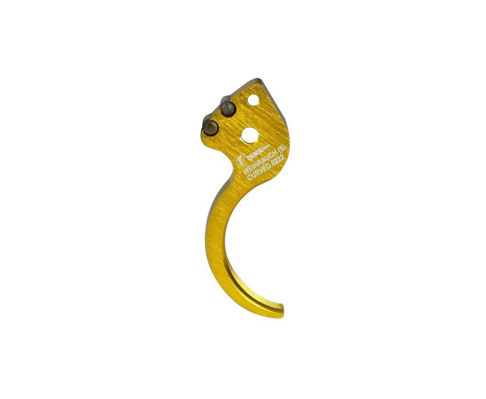 Lamina de Gatilho Curved para Carabina HW Weihrauch Dourado - Quick Shot