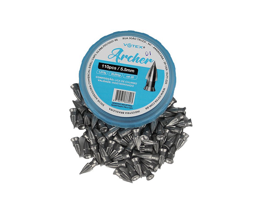 Chumbinho Votex Archer 5.5mm 1,313g 110 uni.