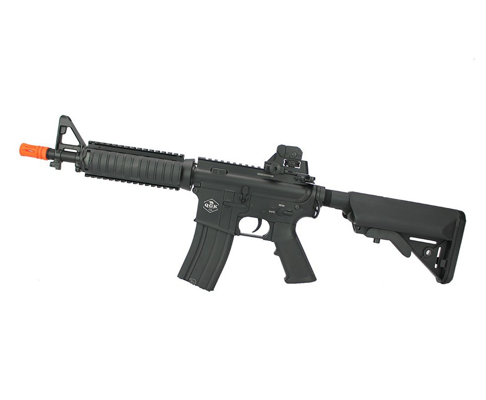 Rifle de Airsoft Eletrico AEG M4A1 SB CQB Full Metal FM-04 6mm QGK