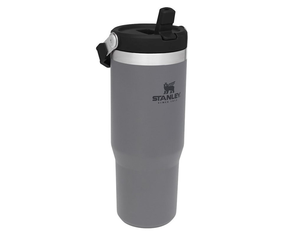Garrafa Térmica Stanley Tumbler Flip Straw Charcoal | 887ML