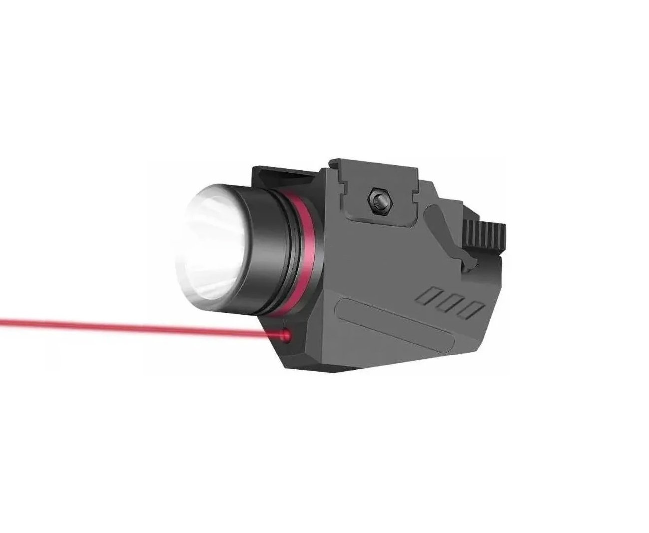 Lanterna Tática Com Mira Laser Para Trilho 20mm