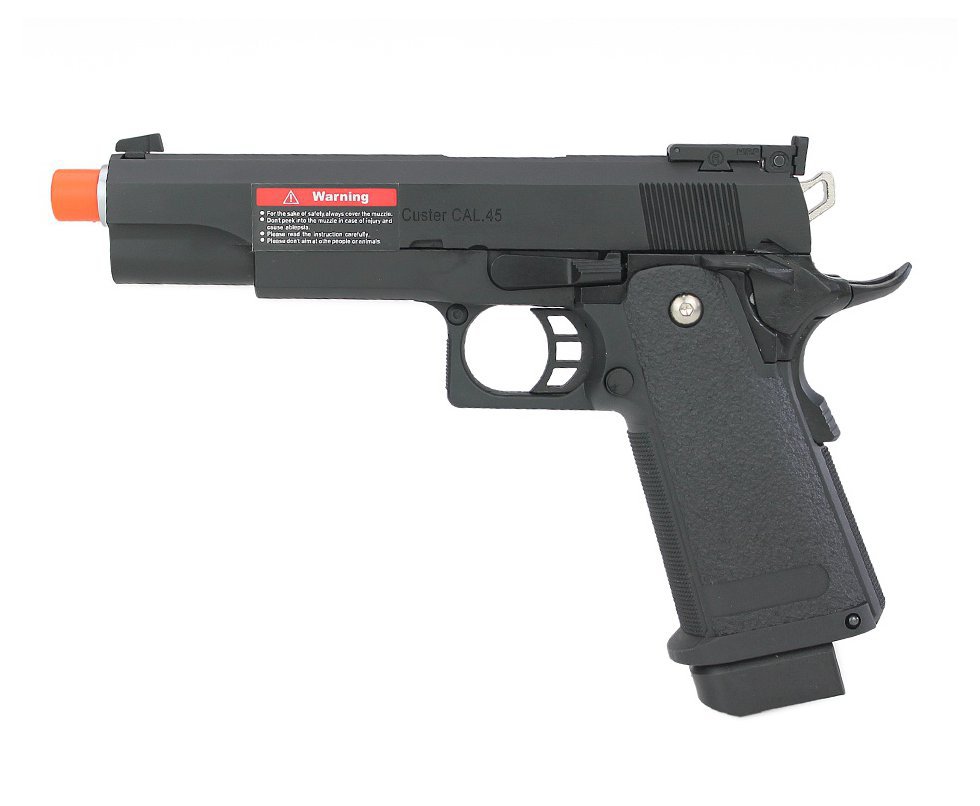 Artefato de Airsoft GBB 1911 Custer Unica 6mm