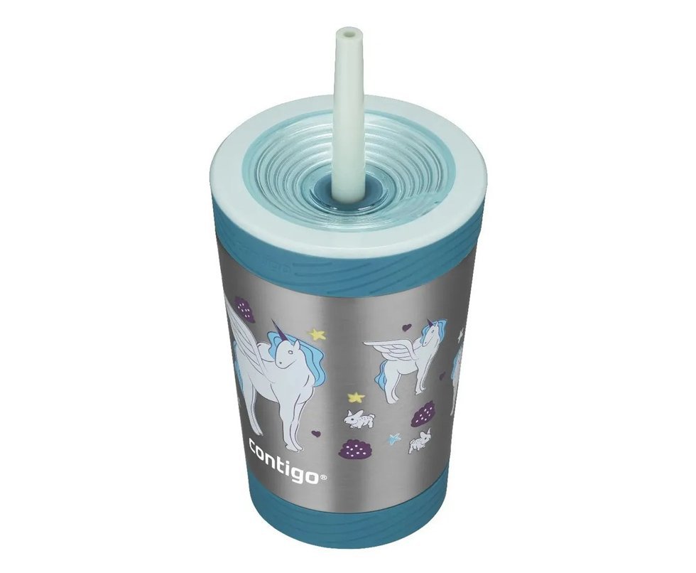 Copo Thermalock Contigo com Canudo Kids Unicórnio 354ML