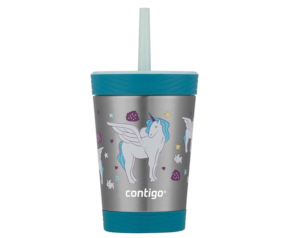 Copo Thermalock Contigo com Canudo Kids Unicórnio 354ML