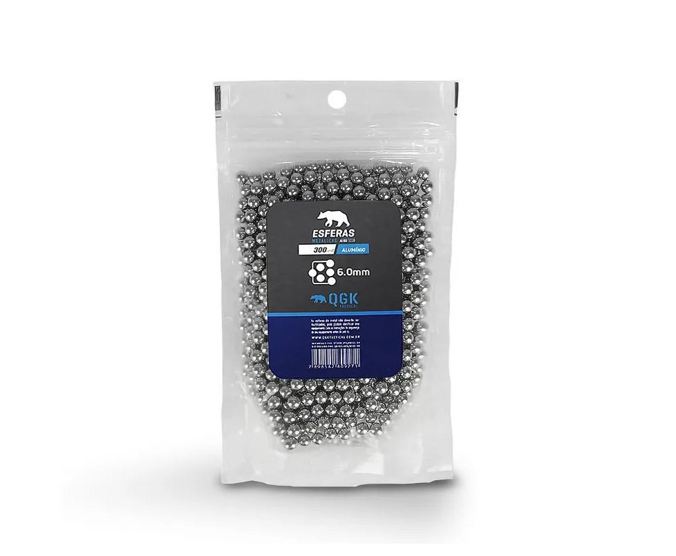 Esfera de Alumínio 6mm Pote com 300 un - QGK