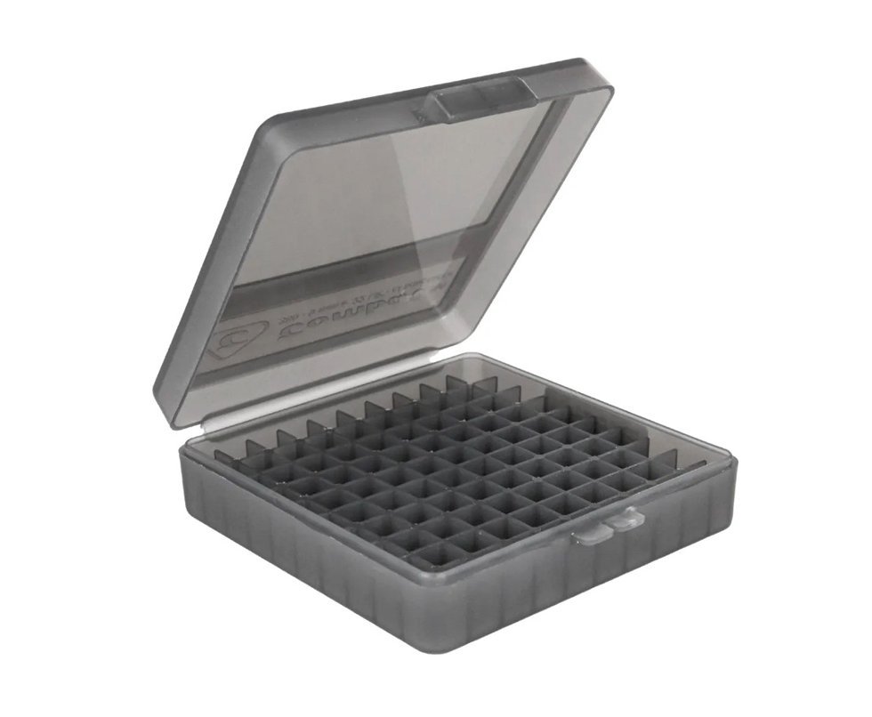 Caixa para 100 Munições Cal .380/9mm/.22 - Combat - Cinza