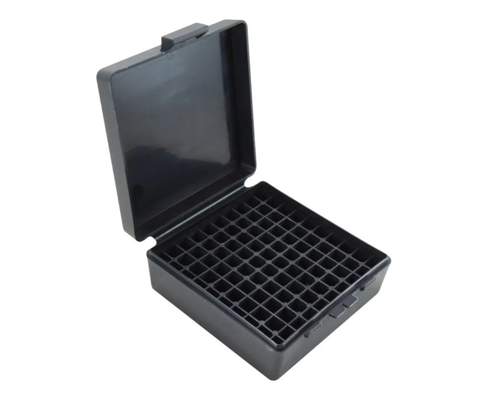 Caixa para 100 Munições Cal .380/9mm/.22 - Combat - Preta
