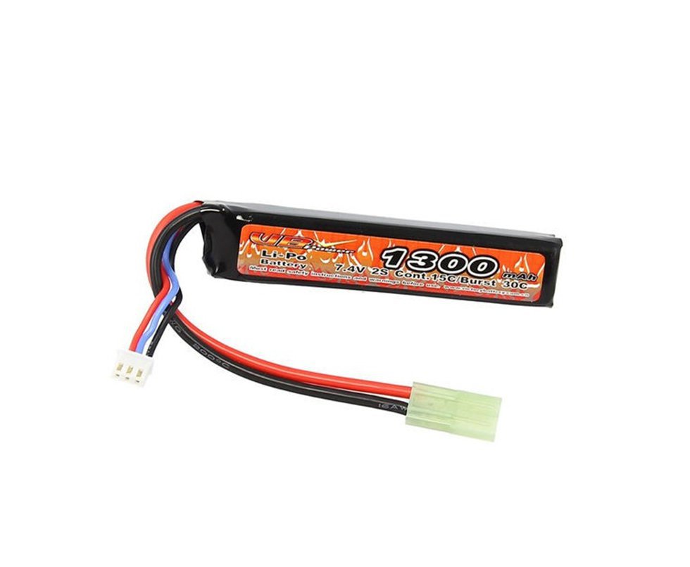 Bateria lipo 7,4 V 1300 MAH 20C - medidas 11x20x100mm