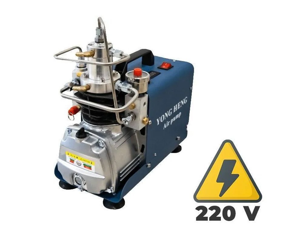 Compressor para PCP e Cilindros de Scuba Auto-Stop ajustável até 4500PSI 300Bar 30MPA 220V