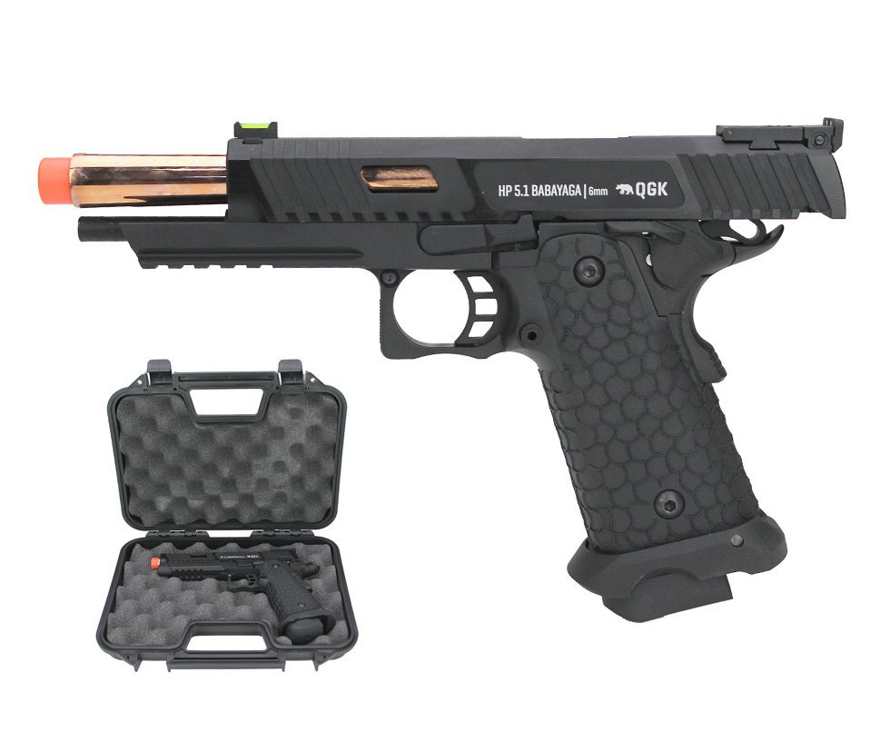 Artefato de Airsoft Green Gas GBB HP 51 Babayaga 6mm QGK