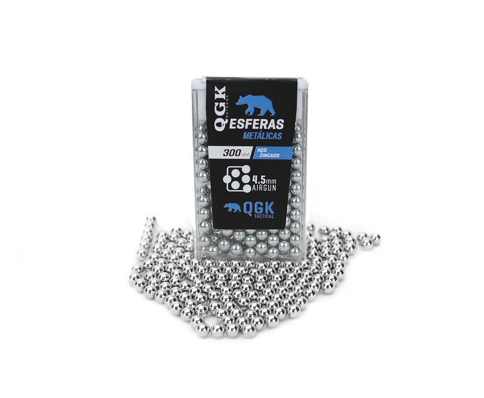 Esfera de Aço QGK 4,5mm Pote com 300un