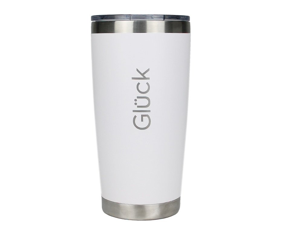 Copo Térmico Para Cerveja Gluck Lucky Future Brasil Bandeira 591ml Inox bra.09