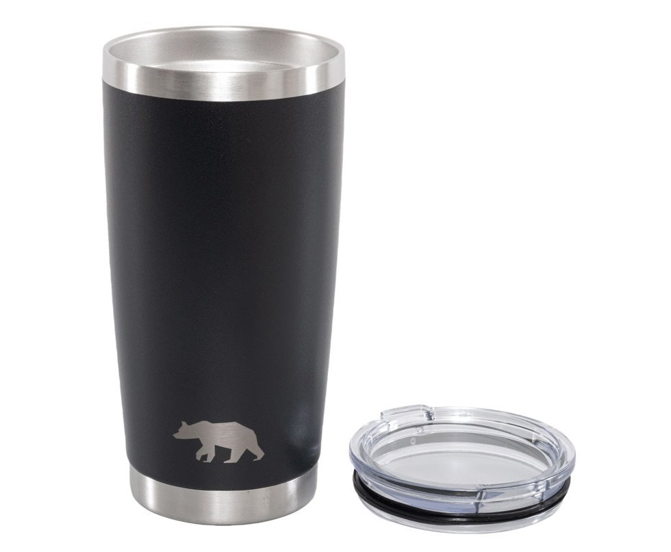 Copo Térmico QGK Tumbler Cerveja 12h Gelada 8h Quente 591ml Com Tampa Preto
