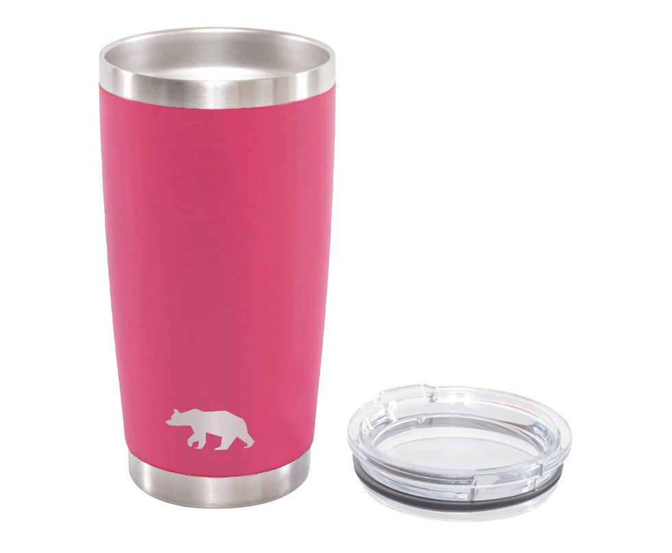 Copo Térmico QGK Tumbler Cerveja 12h Gelada 8h Quente 591ml Com Tampa - Pink
