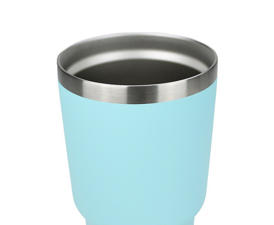 Copo Térmico QGK Tumbler Cerveja 12h Gelada 8h Quente Com Tampa 887ml - Azul 8