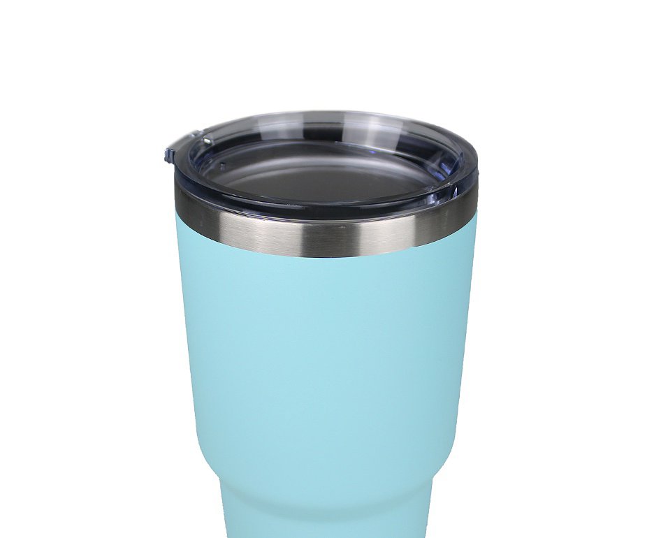 Copo Térmico QGK Tumbler Cerveja 12h Gelada 8h Quente Com Tampa 887ml - Azul 8