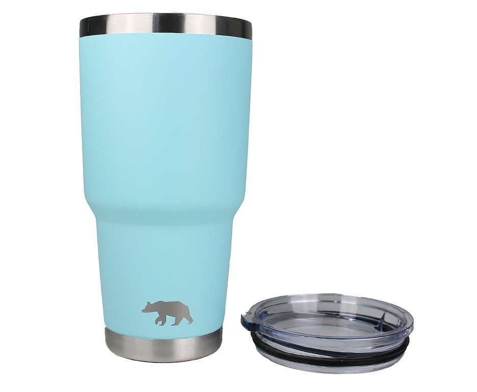 Copo Térmico QGK Tumbler Cerveja 12h Gelada 8h Quente Com Tampa 887ml - Azul 8