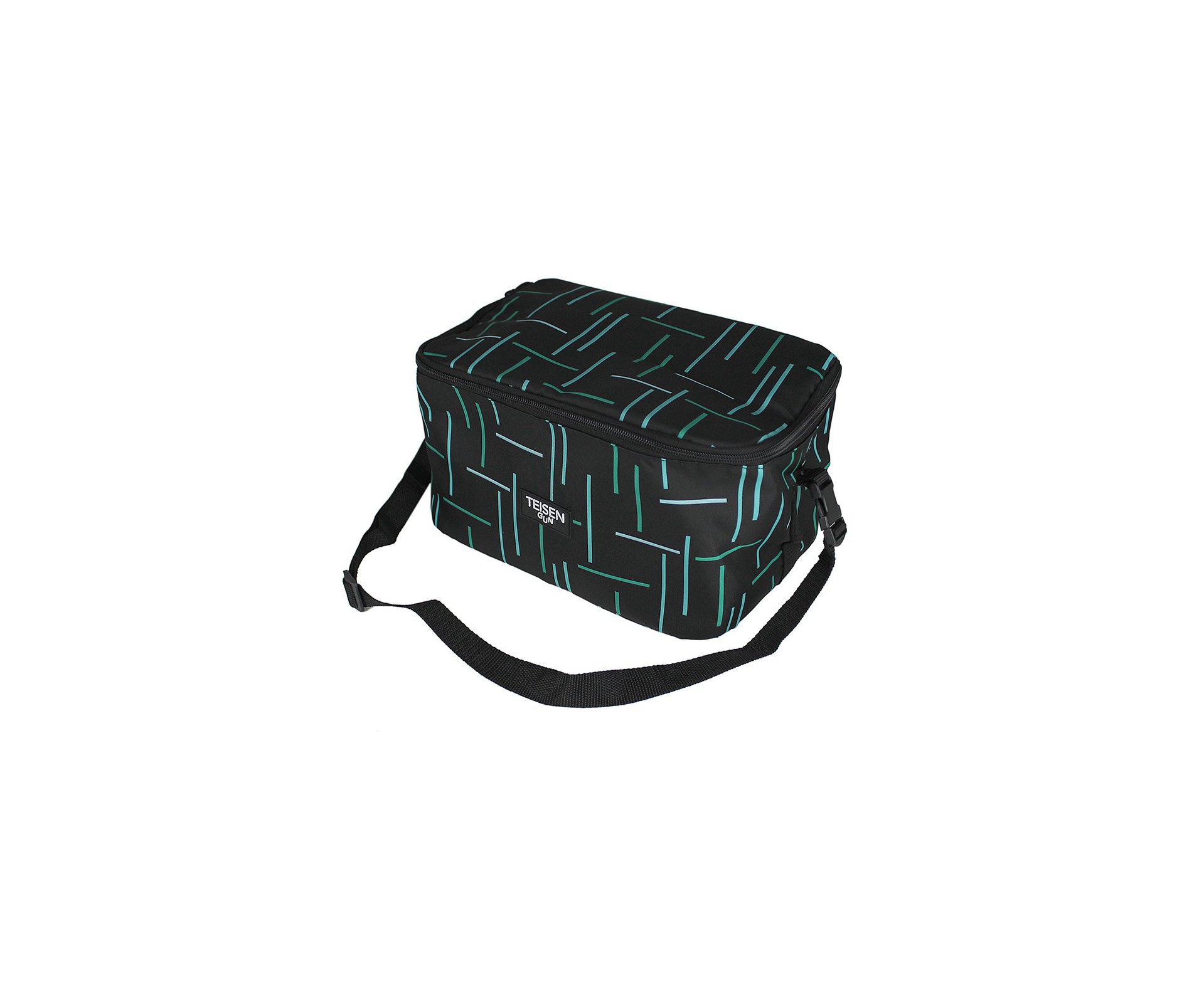 Bolsa Térmica Teisen Gun Verde/Preto G 21x29cm