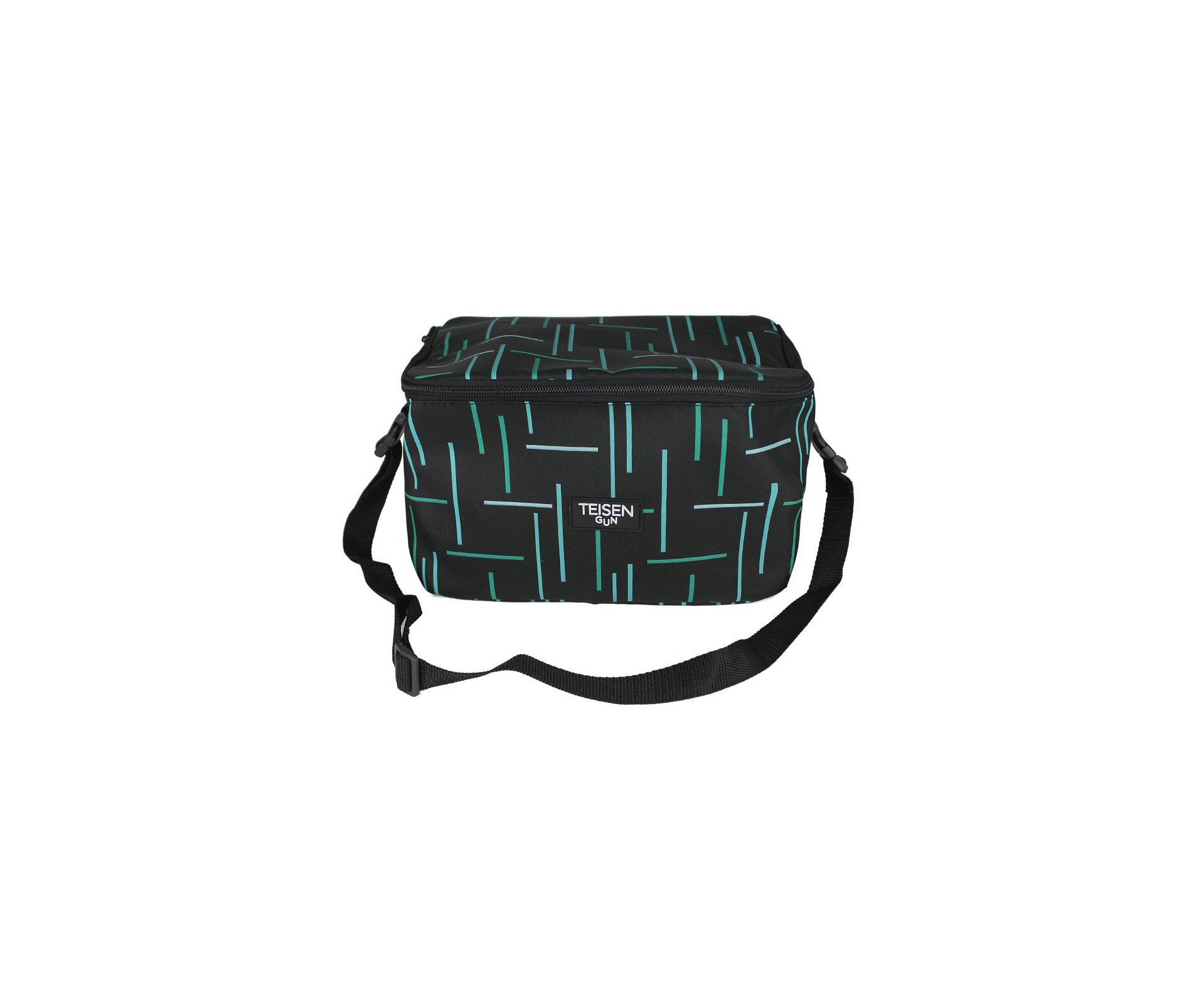 Bolsa Térmica Teisen Gun Verde/Preto G 21x29cm