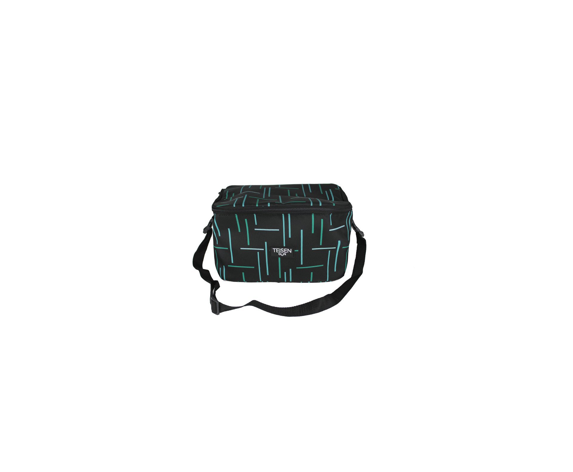 Bolsa Térmica Teisen Gun Verde/Preto M 15X21cm