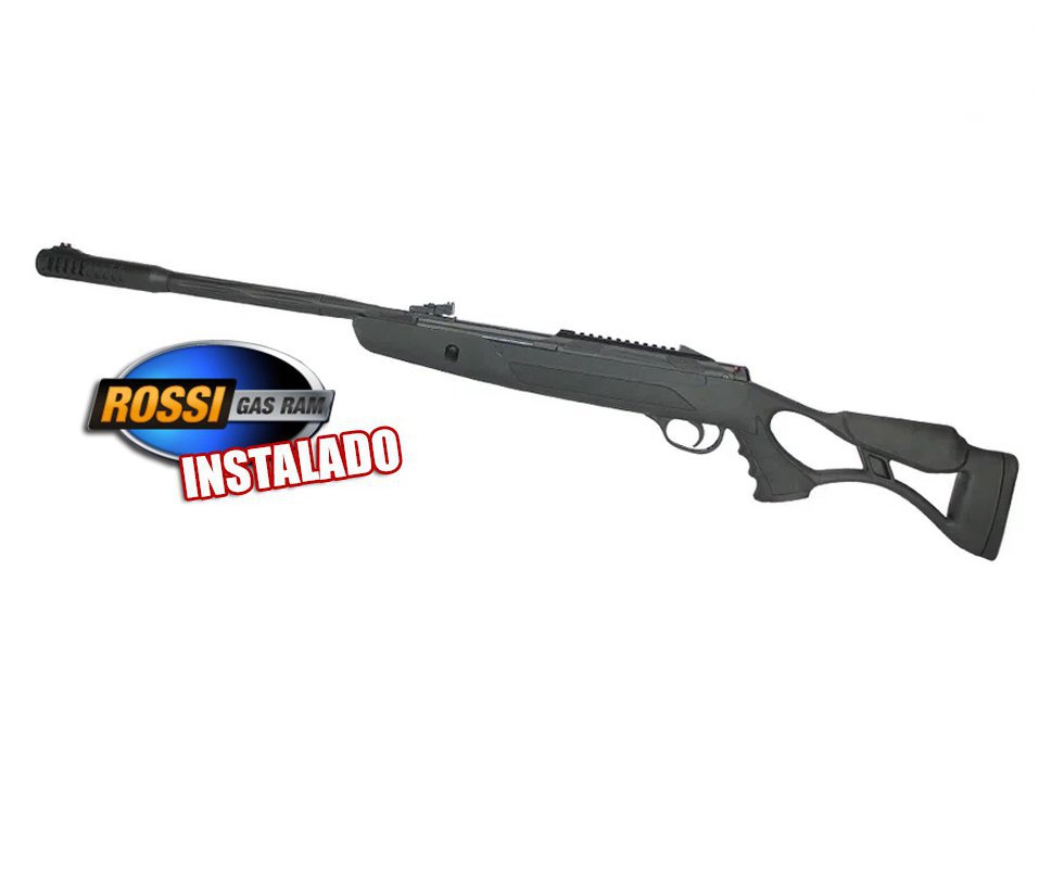Carabina de Pressão Hatsan Strike Airtact Ed 5.5 com moderador de som Gas ram 60kg Rossi
