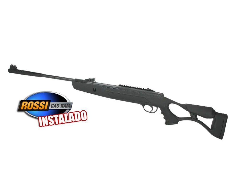 Carabina de Pressão Hatsan Strike Airtact PD 6,35mm com Gás Ram 60kg Rossi