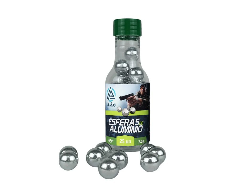 Esferas De Alumínio .50 Para Pistola T4e Hdp Ltl 25 Esferas