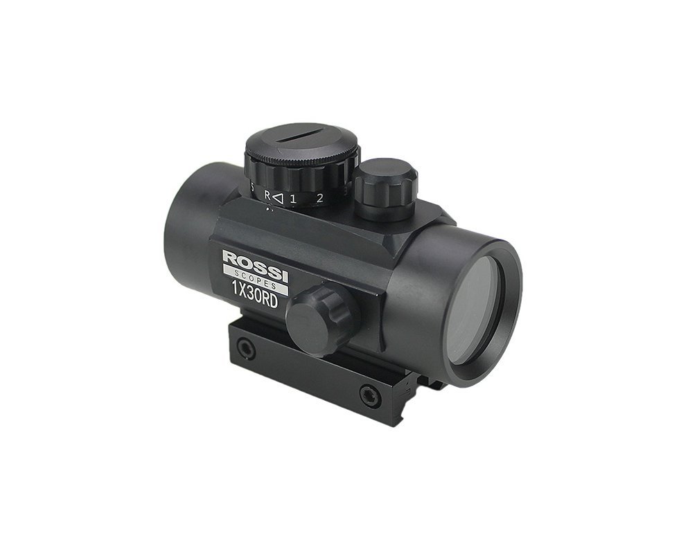 Mira Holográfica Red Dot 1x30RD Red/Green mount duplo 11/22mm - Rossi