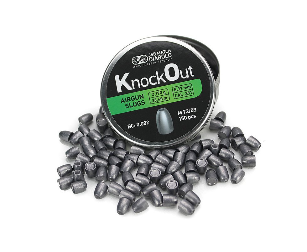 CHUMBINHO JSB KO SLUG 6.35MM - 150UN EXTRA PESADO