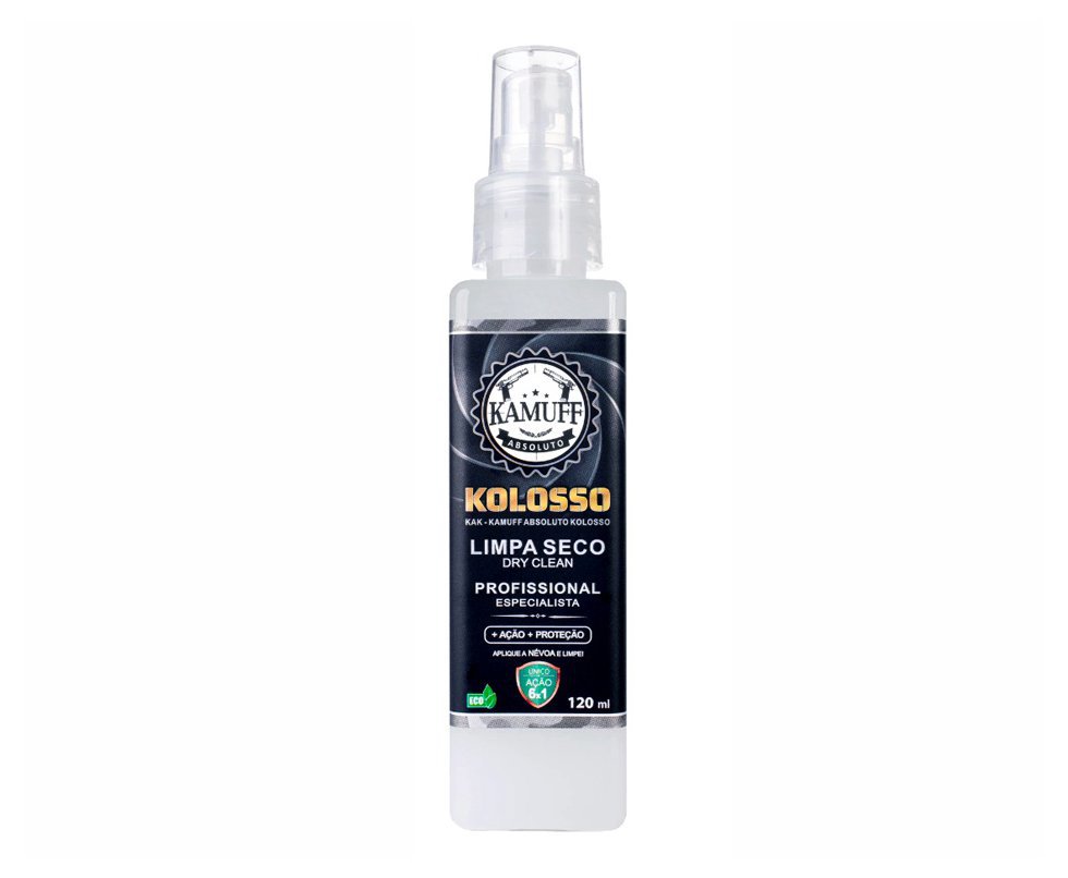 Kamuff Absoluto Kolosso Limpador Armas A Seco Atóxico Profissional 120 ML
