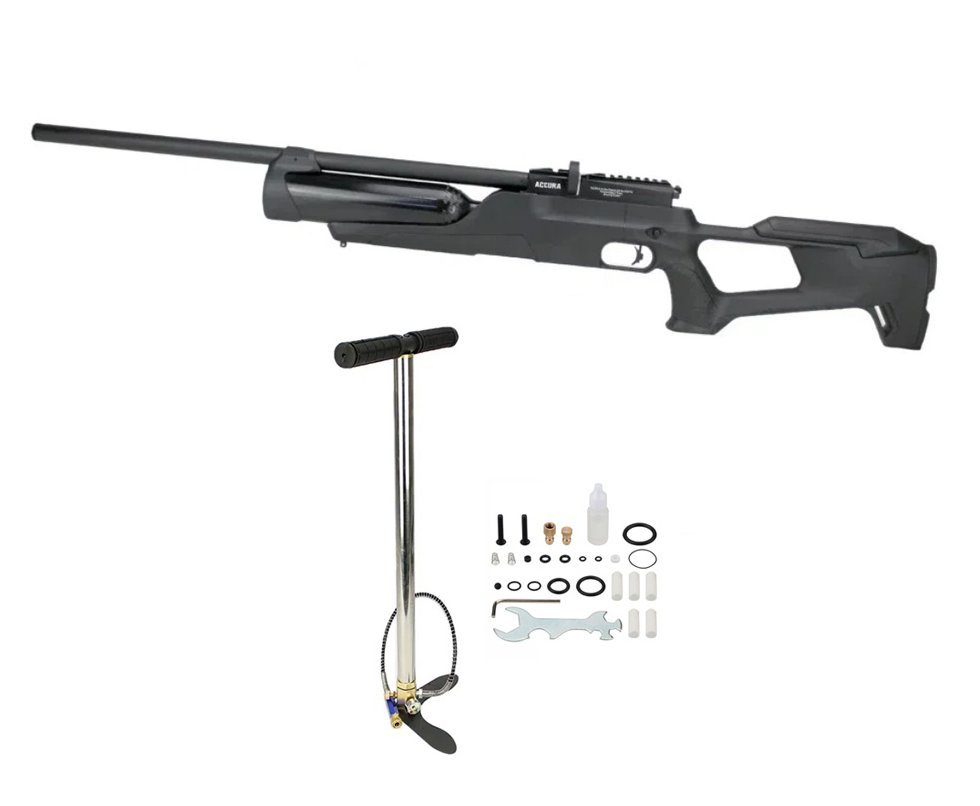 Carabina de Pressão PCP Reximex Accura 6,35mm + Bomba Manual