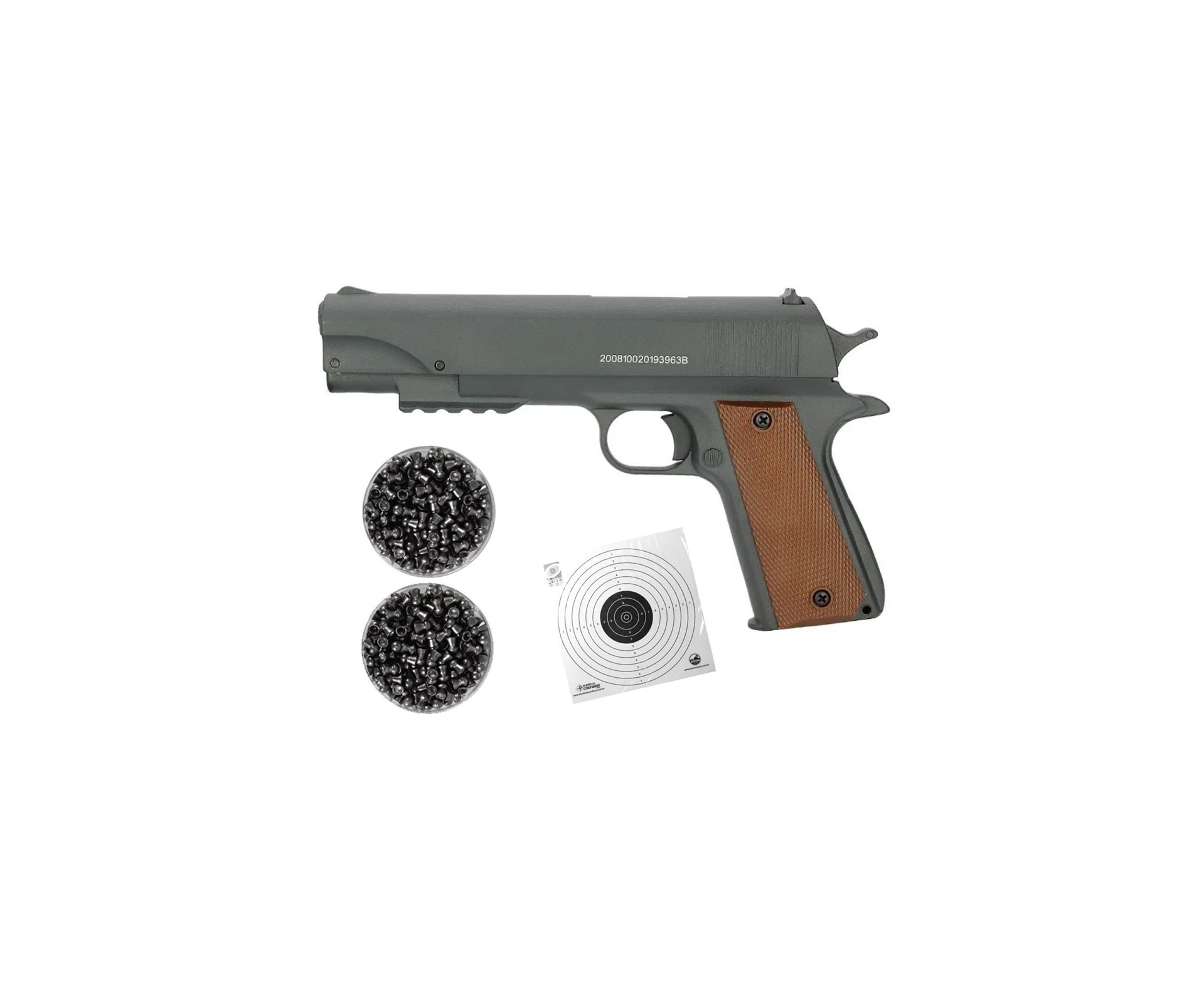 Pistola De Pressão Fox Multi Pump Cal 5,5mm Qgk By Spa + Chumbinhos + Alvos