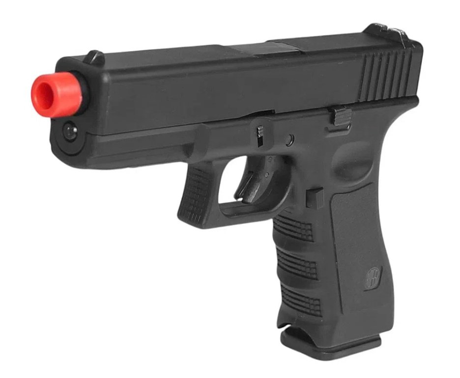 Pistola de Airsoft Gás GBB VG V17 Blowback 6mm - Rossi + Green Gás + Óleo de Silicone + BBs