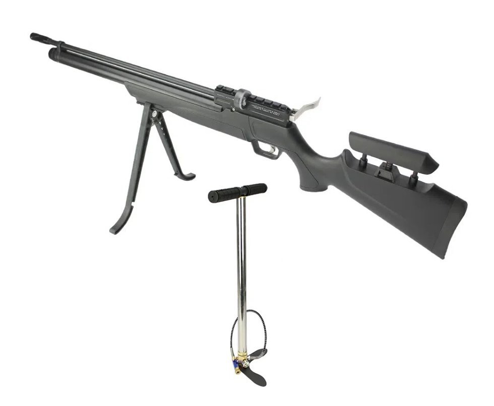 Carabina De Pressão Pcp Puncher S 10 Tiros 6.35mm Kral Arms + Bomba Pneumática