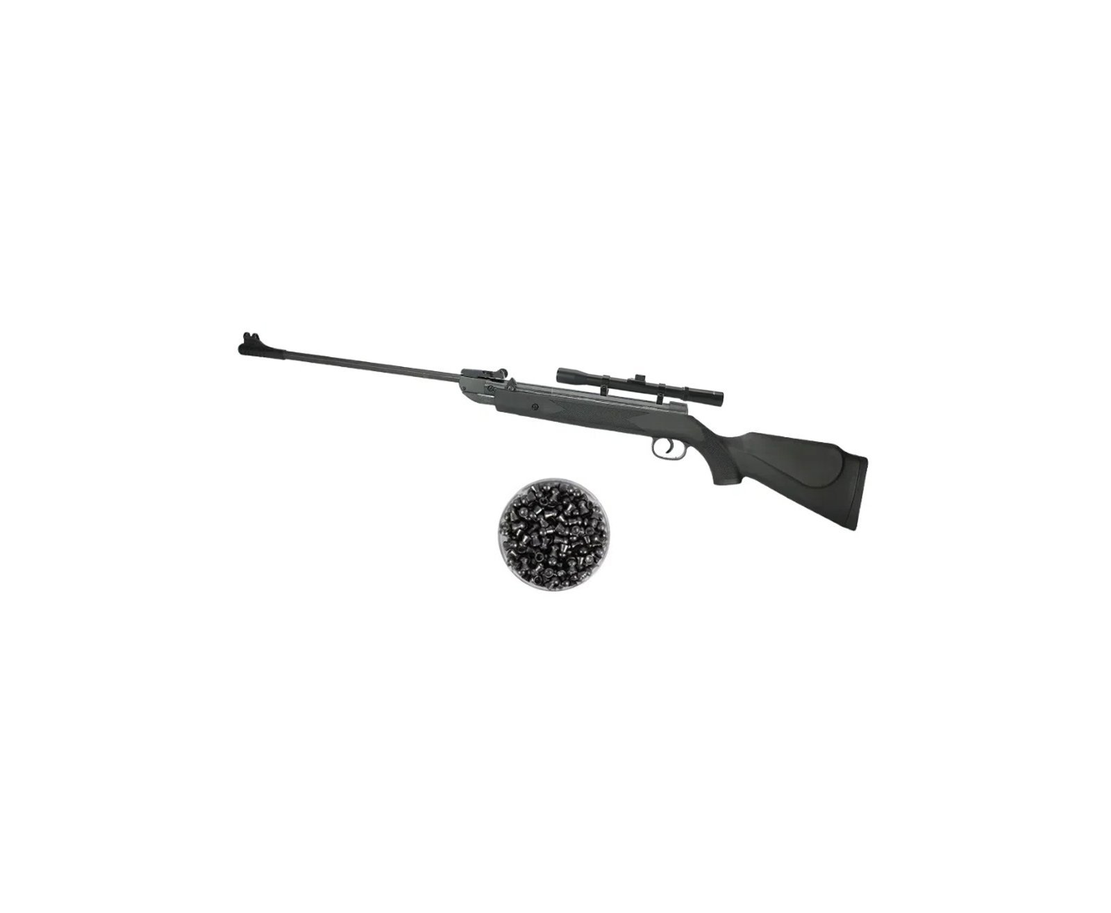 Spa Rangers Carabina De Pressão Spa Ranger Black Cal 5,5 Mm - Fxr + Luneta 4x20 ...