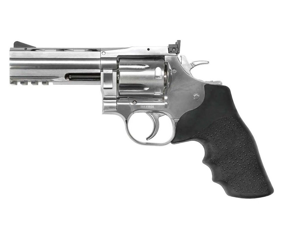 Revólver Pressão Co2 Dan Wesson 715 Full Metal 4" Silver 4,5mm Chumbinho - ASG