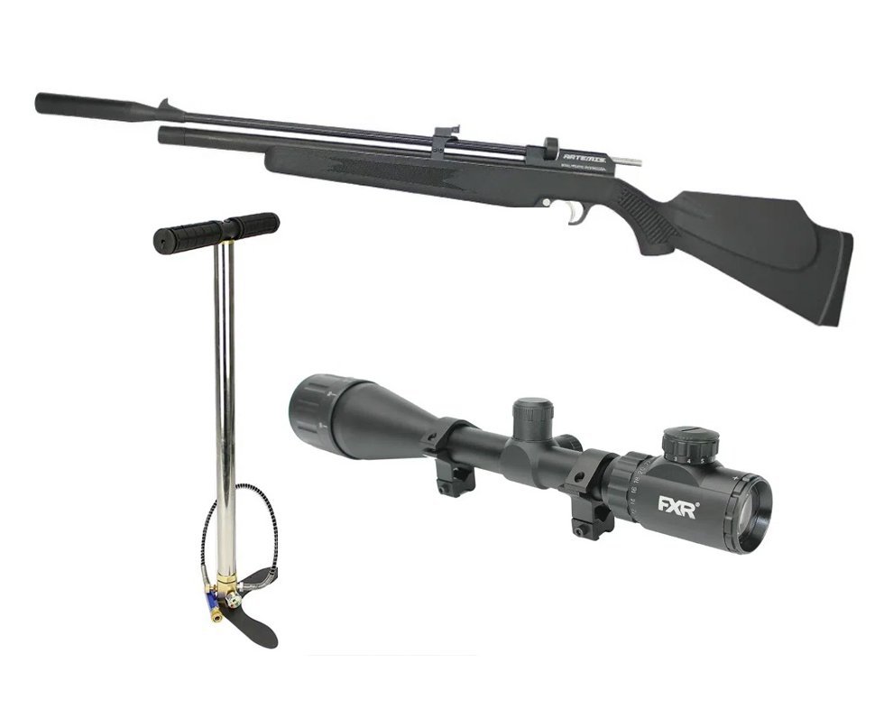Carabina De Pressão PCP PR900S G2 Polímero 5,5mm New Generation Artemis + Bomba + Luneta 6-24x50