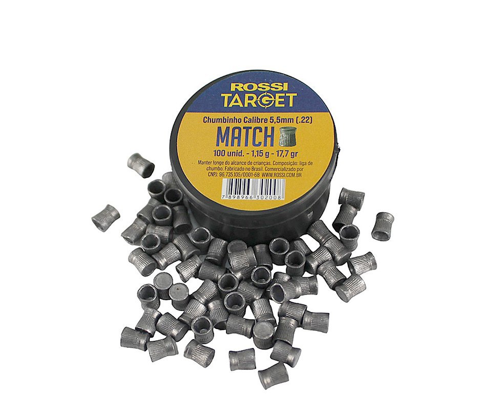 Chumbinho Target Match 5,5mm .22 100und Rossi