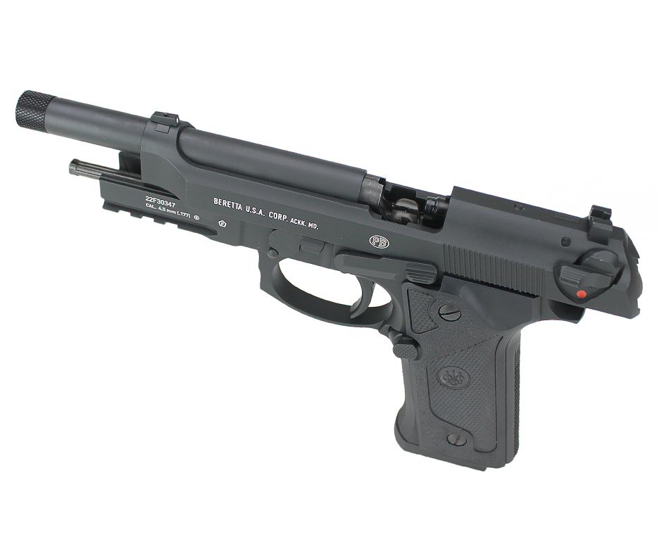 Artefato de Pressão Co2 Beretta M9A3 Black Blowback 4.5mm Steel BB